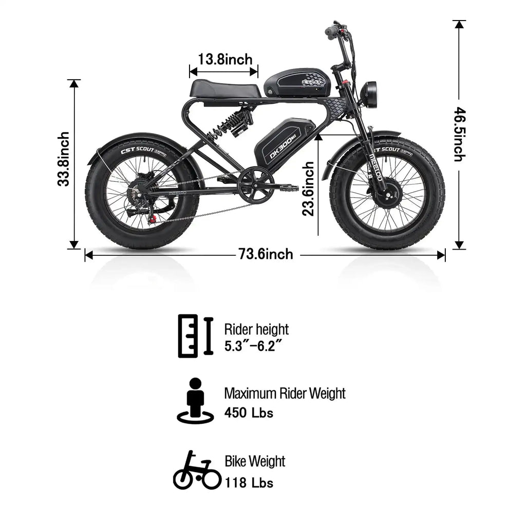 MEELOD DK300 1200W Retro E-Bike