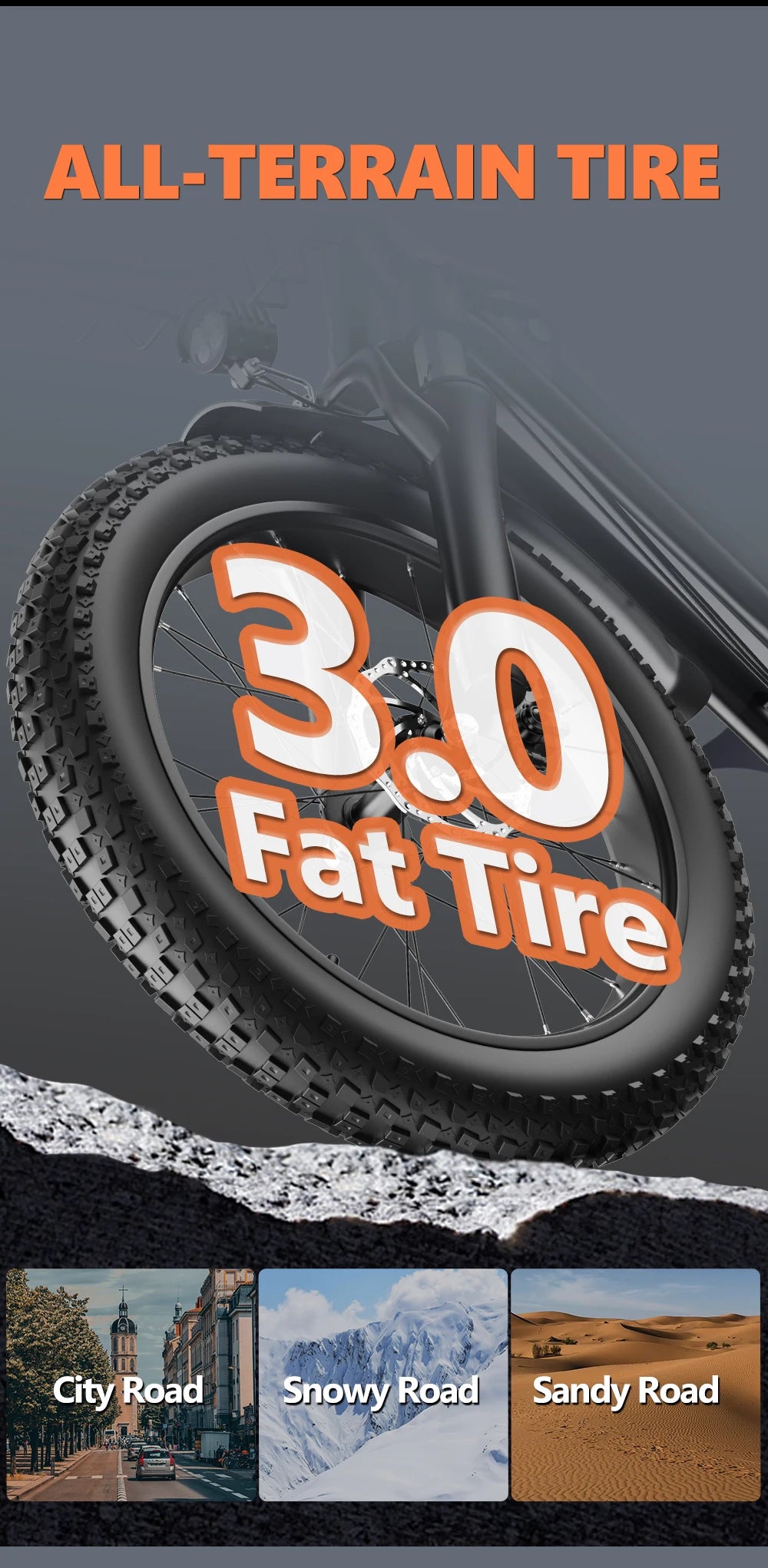 Kickwey LD20 1500W Fat Tire E-Bike