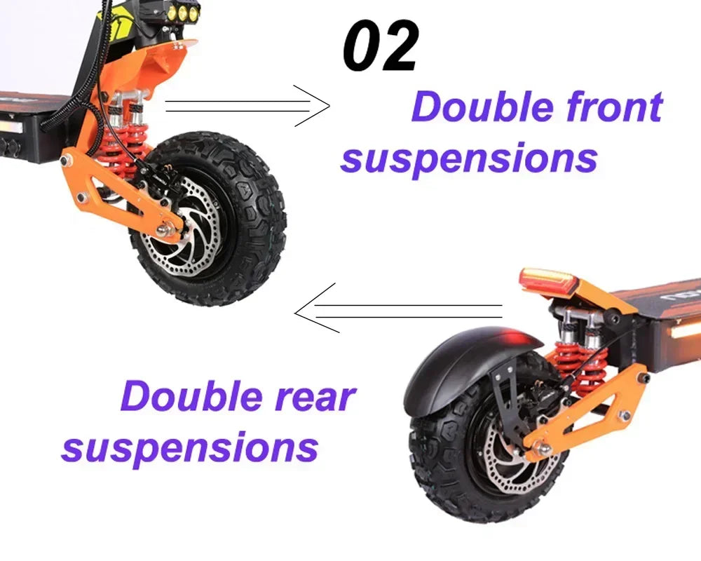 X5 5000W Hydraulic Brake E-Scooter