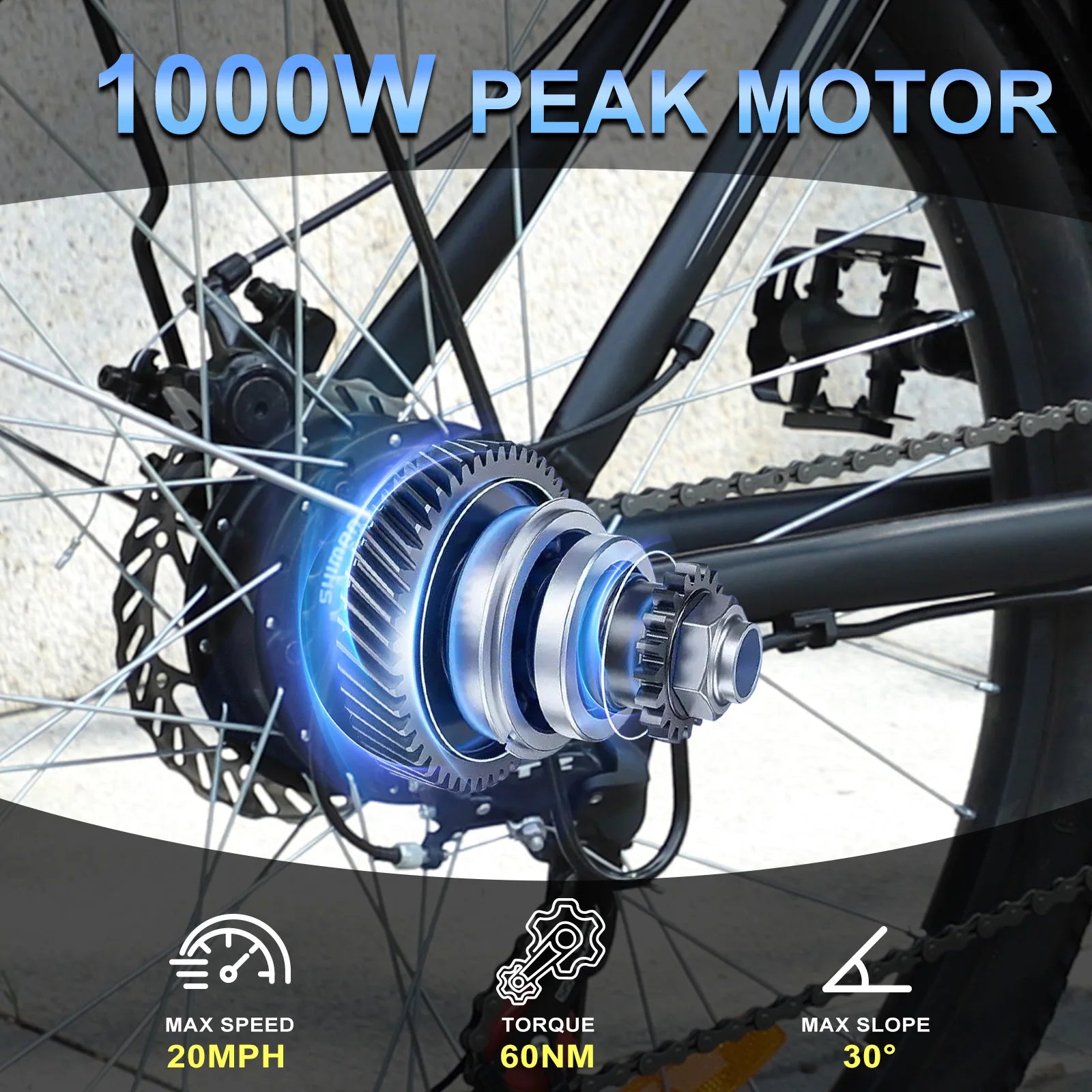1000W Mountain E-Bike