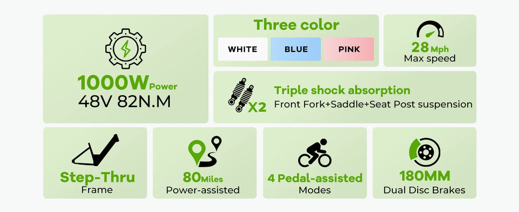 26" 1000W E-Bike