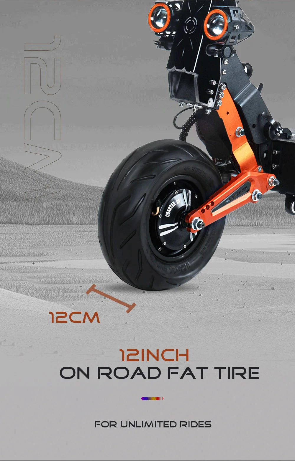 Obarter 5000W Fat Tire E-Scooter