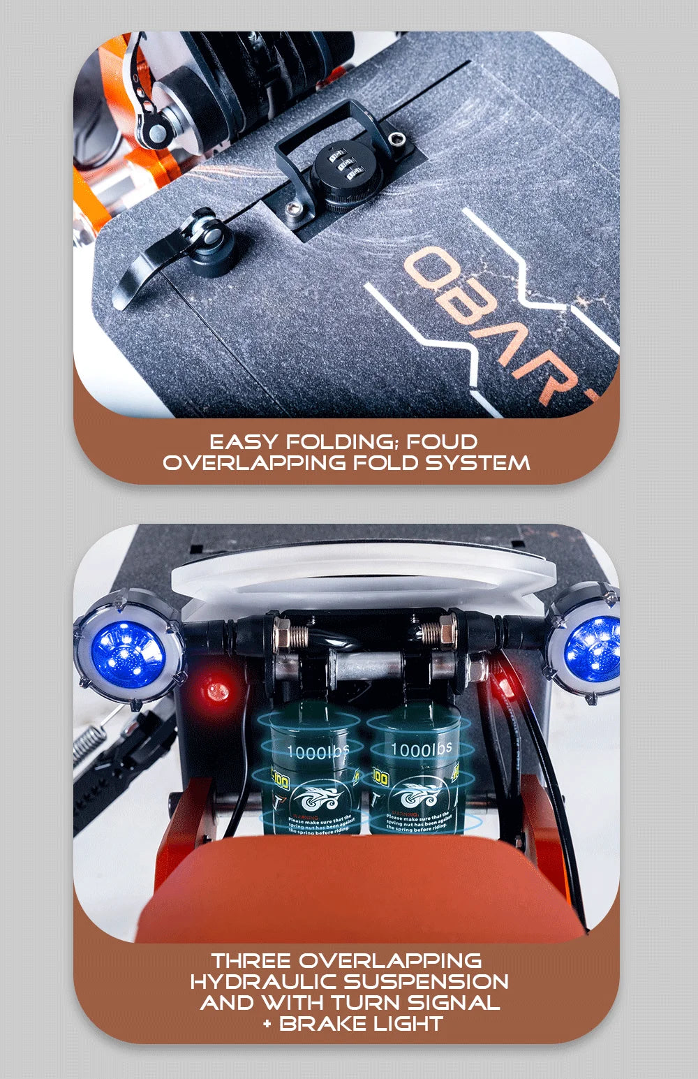 Obarter 5000W Fat Tire E-Scooter