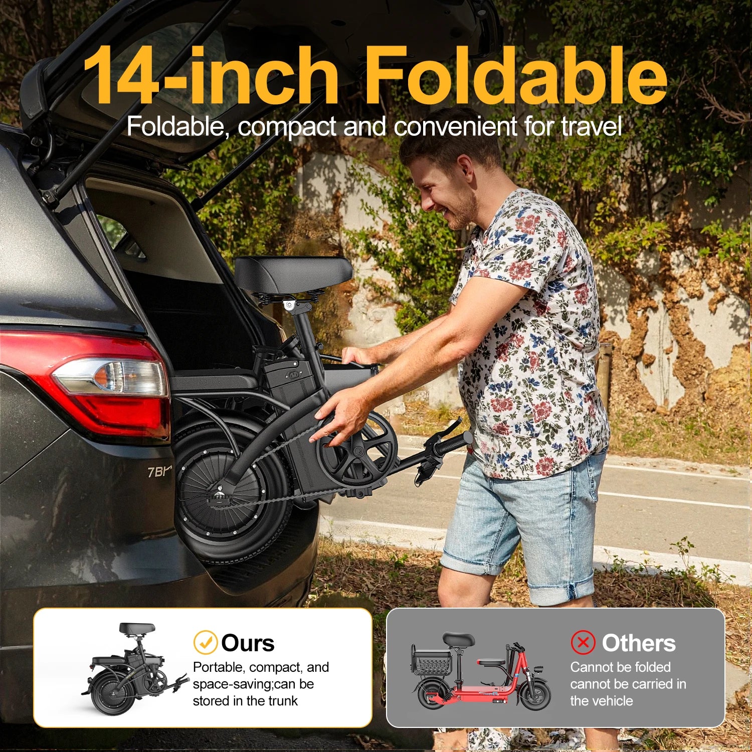 750W Compact Folding E-Bike