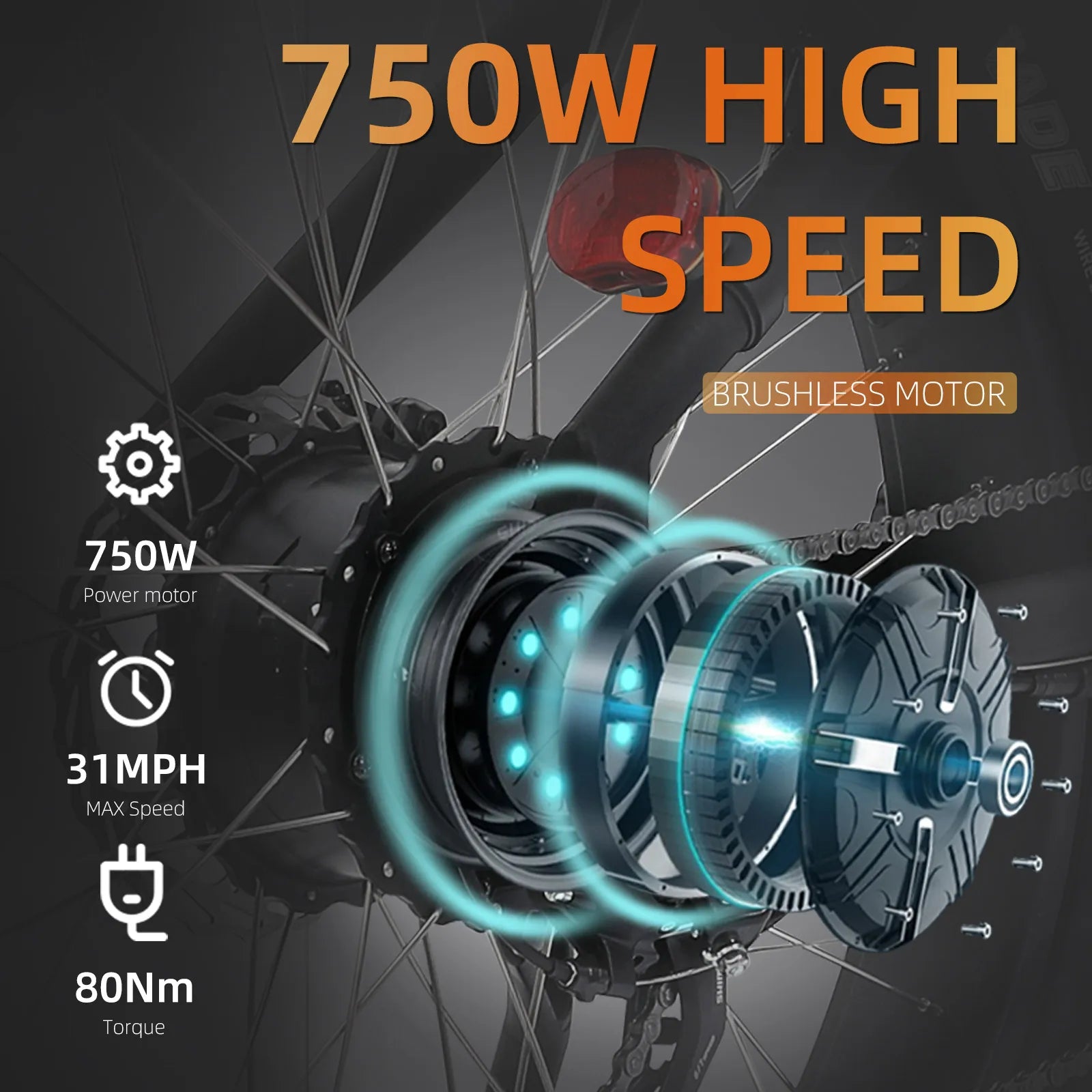 750W Fat Tire E-Bike