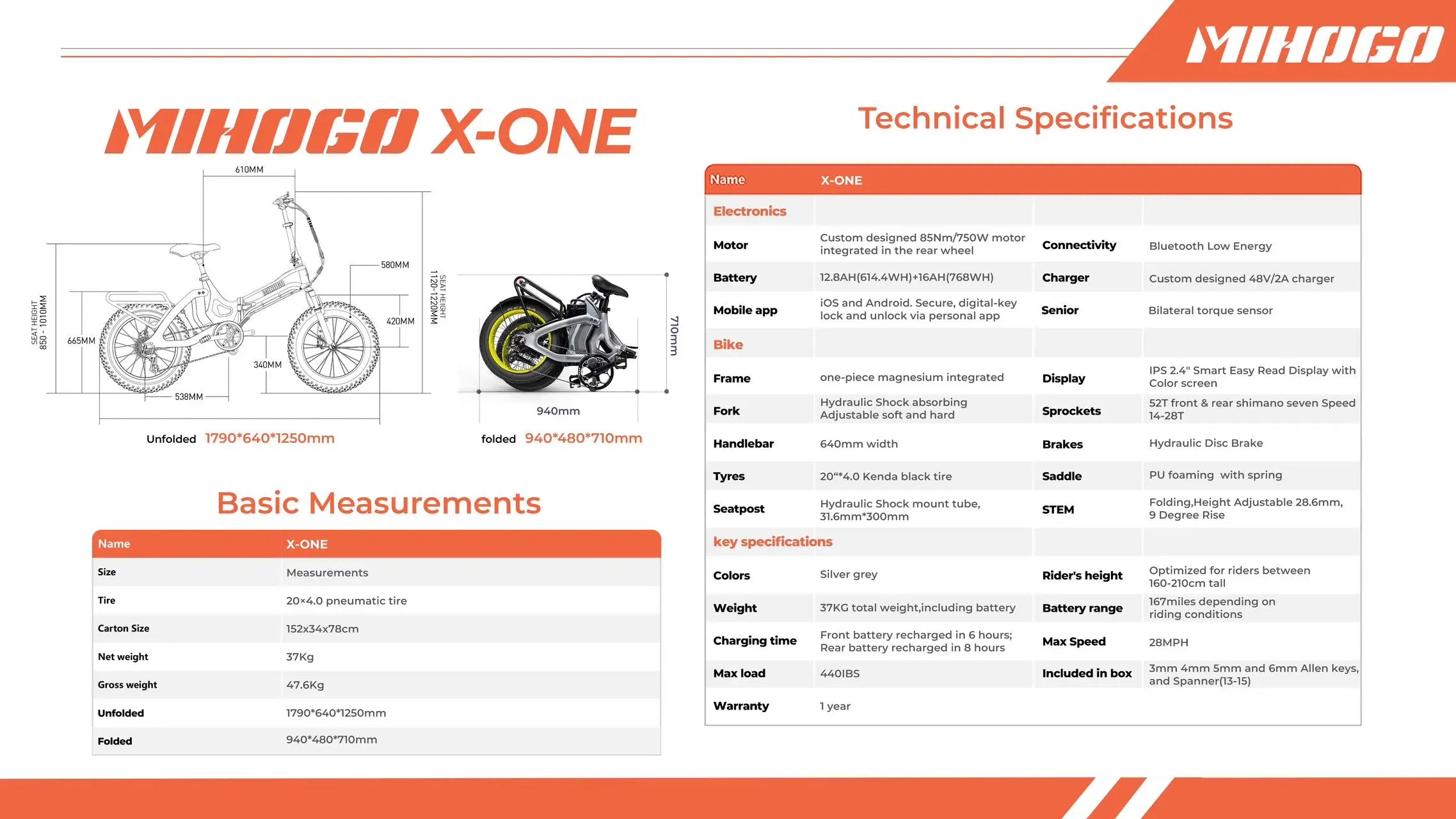 MIHOGO 750W Utility E-Bike