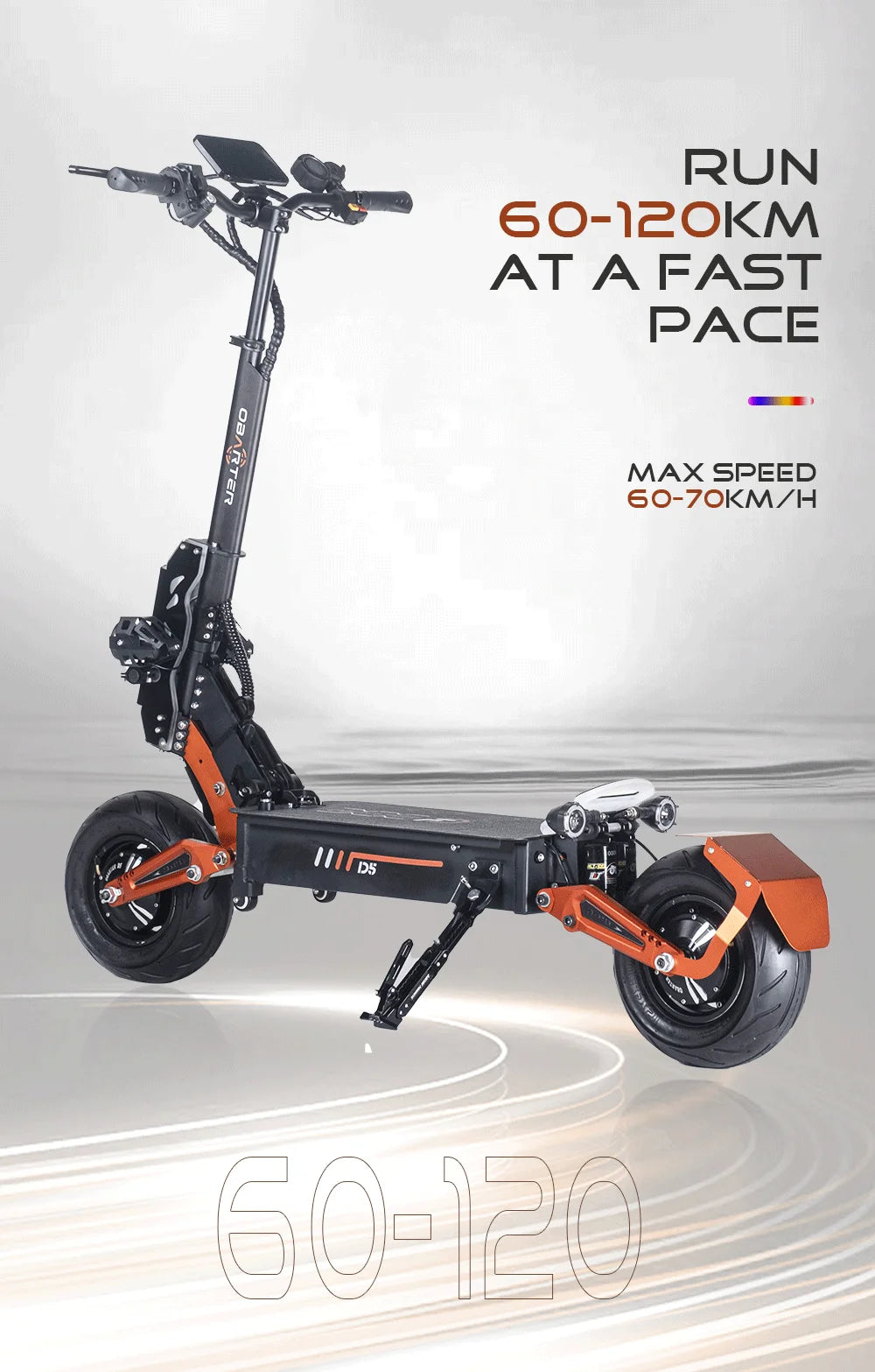 Obarter 5000W Fat Tire E-Scooter