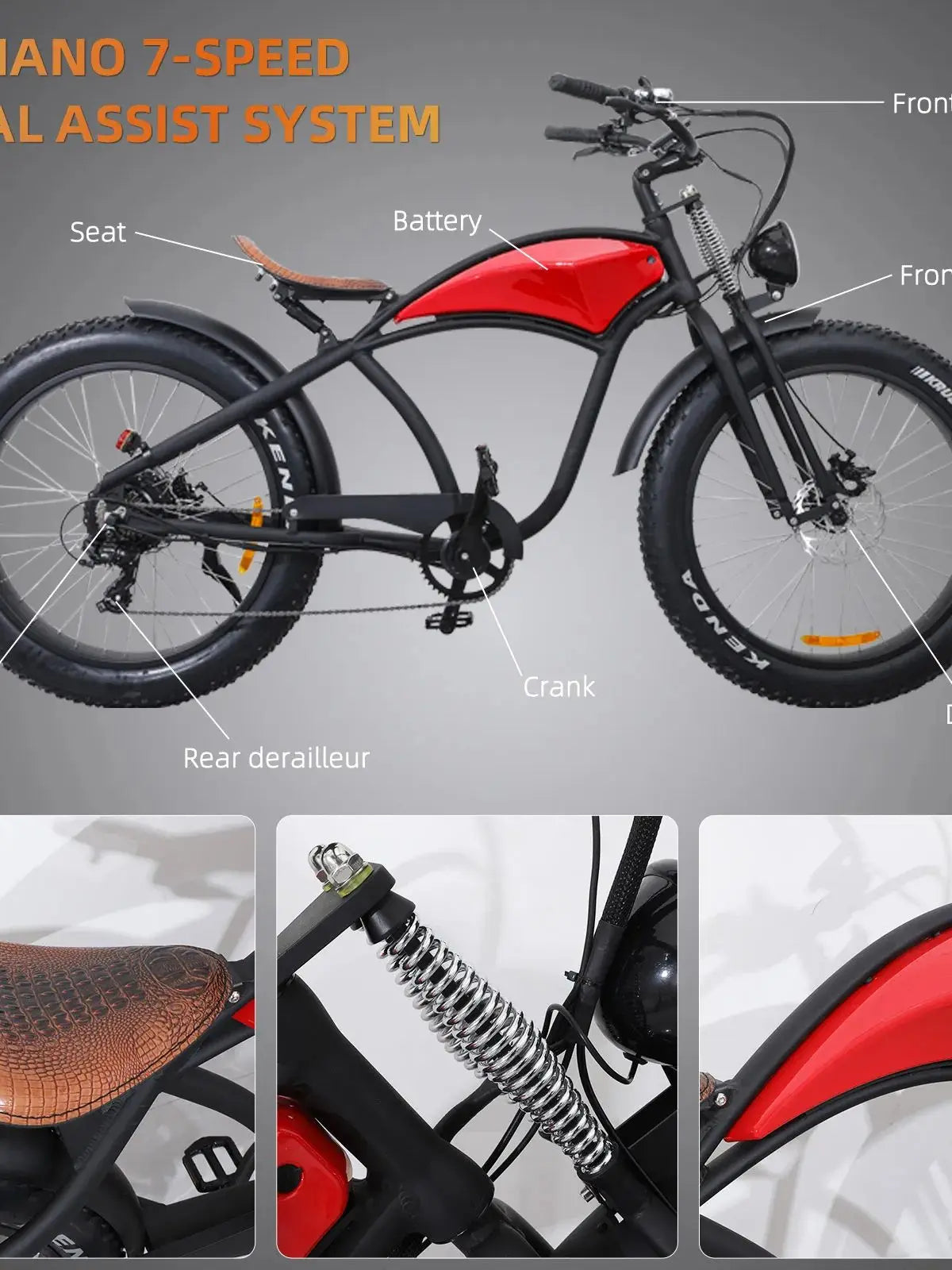 750W Fat Tire E-Bike