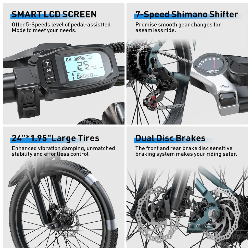 500W 26" Mountain E-Bike