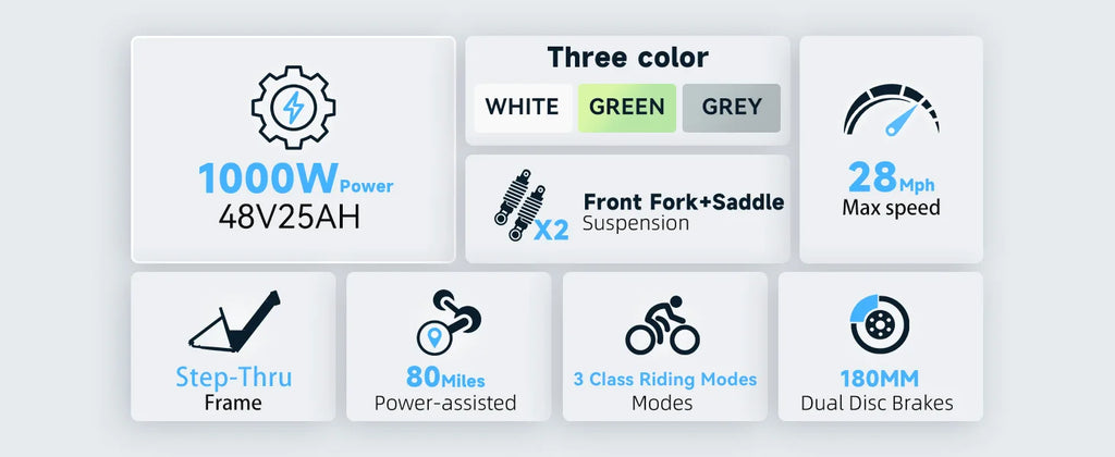26" 1000W E-Bike