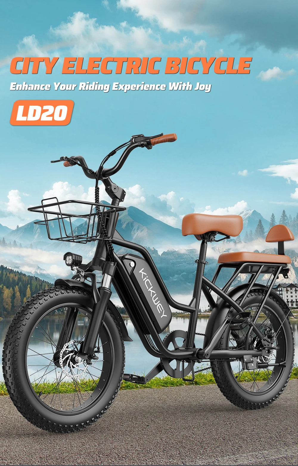 Kickwey LD20 1500W Fat Tire E-Bike