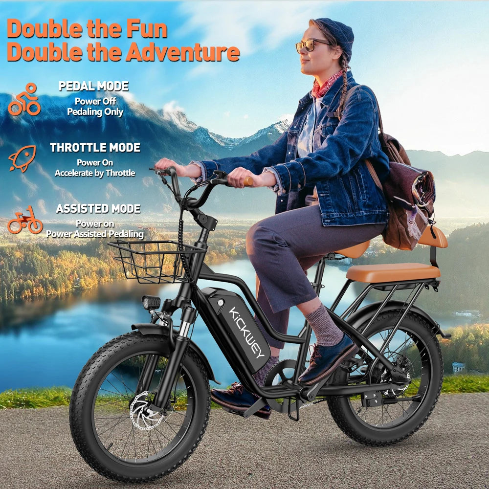 Kickwey LD20 1500W Fat Tire E-Bike