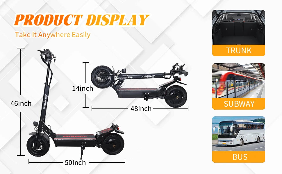 Arwibon 2500W Off-Road E-Scooter